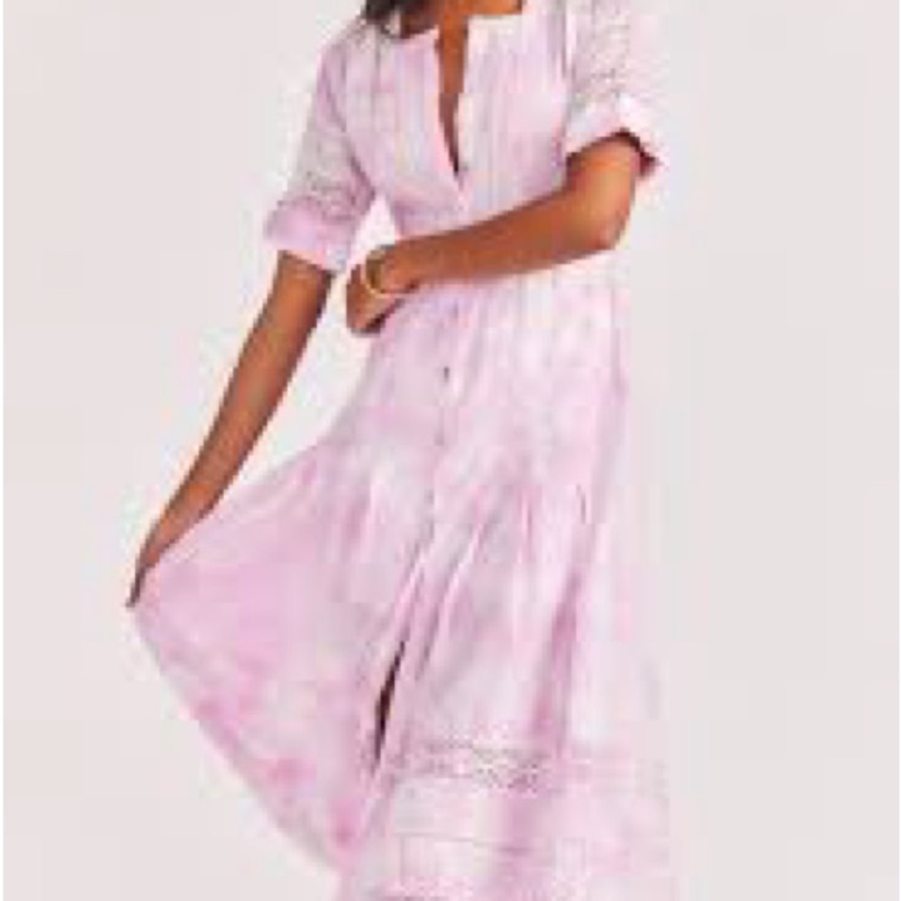 LoveShackFancy Tie-Dye Maxi Dres
